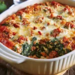 Spinach, Sausage and Cheese Bake 4 Spinach, Sausage and Cheese Bake